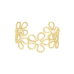 Femme Luzaka Bracelets<Manchette Séraphine acier doré or