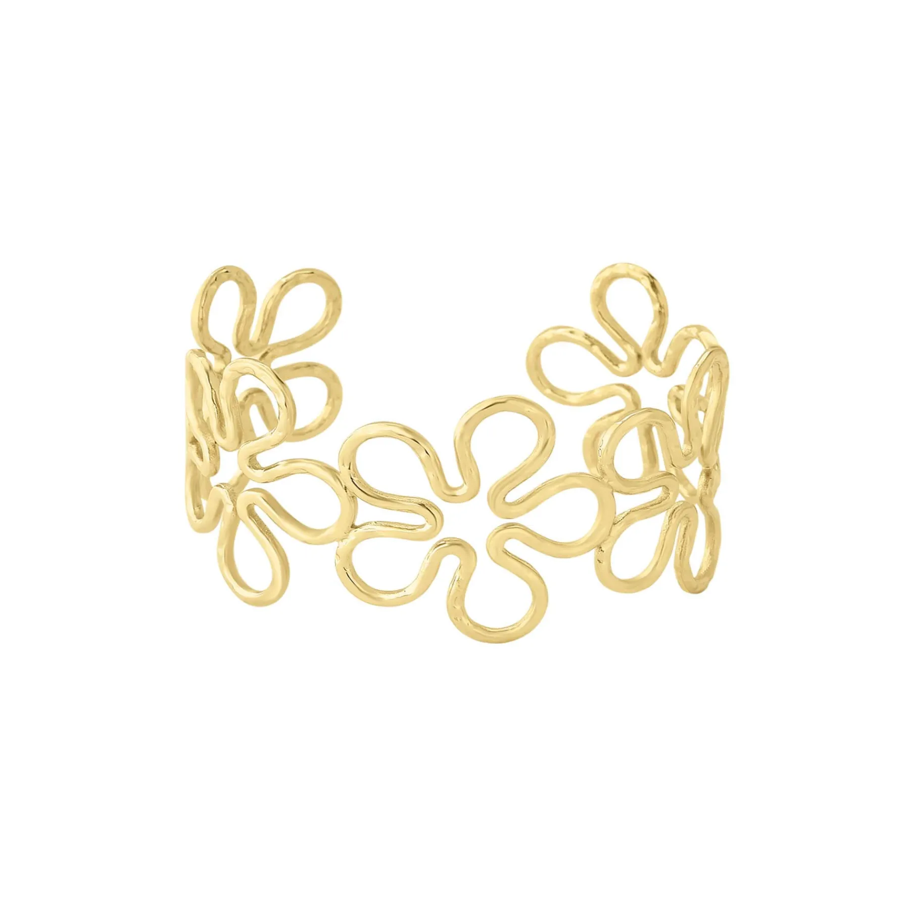 Femme Luzaka Bracelets<Manchette Séraphine acier doré or