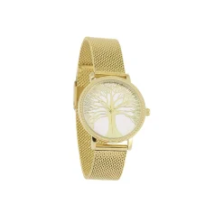 Femme Luzaka Montres Femme<Montre Arbre de vie acier dorée or