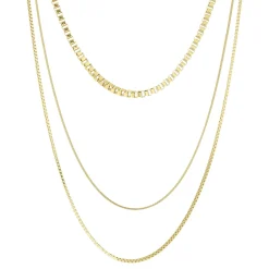 Femme Luzaka Colliers<Multi rangs Adriana acier doré or