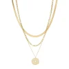 Femme Luzaka Colliers<Multi rangs Azul acier doré or