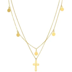Femme Luzaka Colliers<Multi rangs Camille acier doré or
