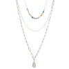 Femme Luzaka Colliers<Multi rangs Coquillage acier