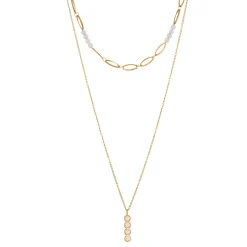 Femme Luzaka Colliers<Multi rangs Jade blanc doré or
