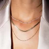 Femme Luzaka Colliers<Multi rangs Karina acier doré or et cristal
