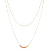 Femme Luzaka Colliers<Multi rangs Orange doré or