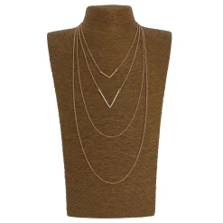 Femme Luzaka Colliers<Multirangs 4 chaînes V doré