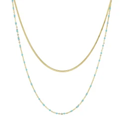 Femme Luzaka Colliers<Multirangs Capucine Bleu