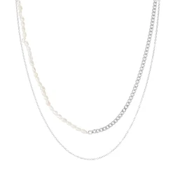 Femme Luzaka Colliers<Multirangs Duo acier & perles