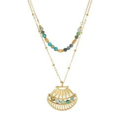 Femme Luzaka Colliers<Multirangs Inka acier doré or