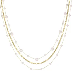 Femme Luzaka Colliers<Multirangs Perla acier doré or