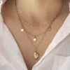 Femme Luzaka Colliers<Multirangs Poème acier doré or