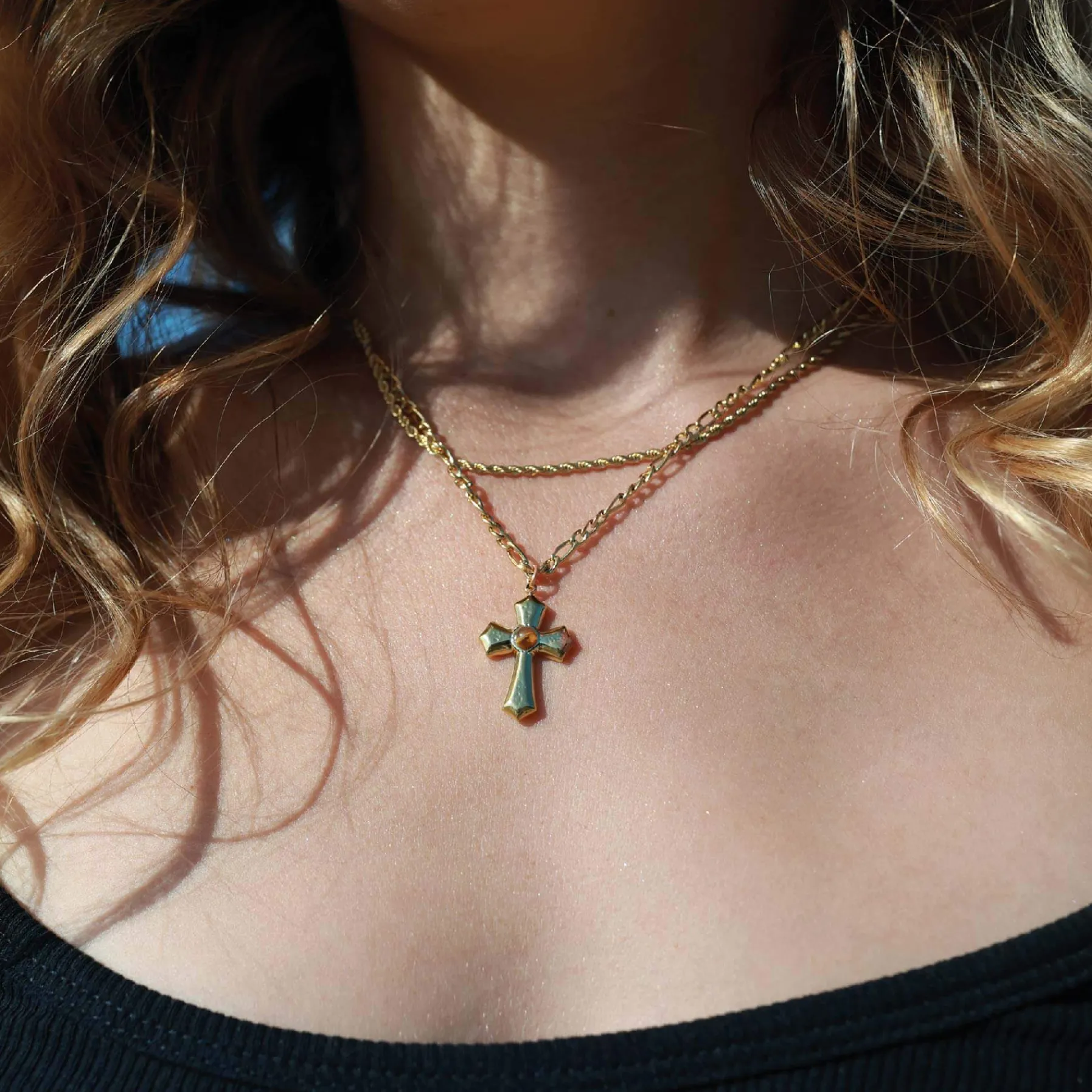 Femme Luzaka Colliers<Multirangs Roma acier doré or
