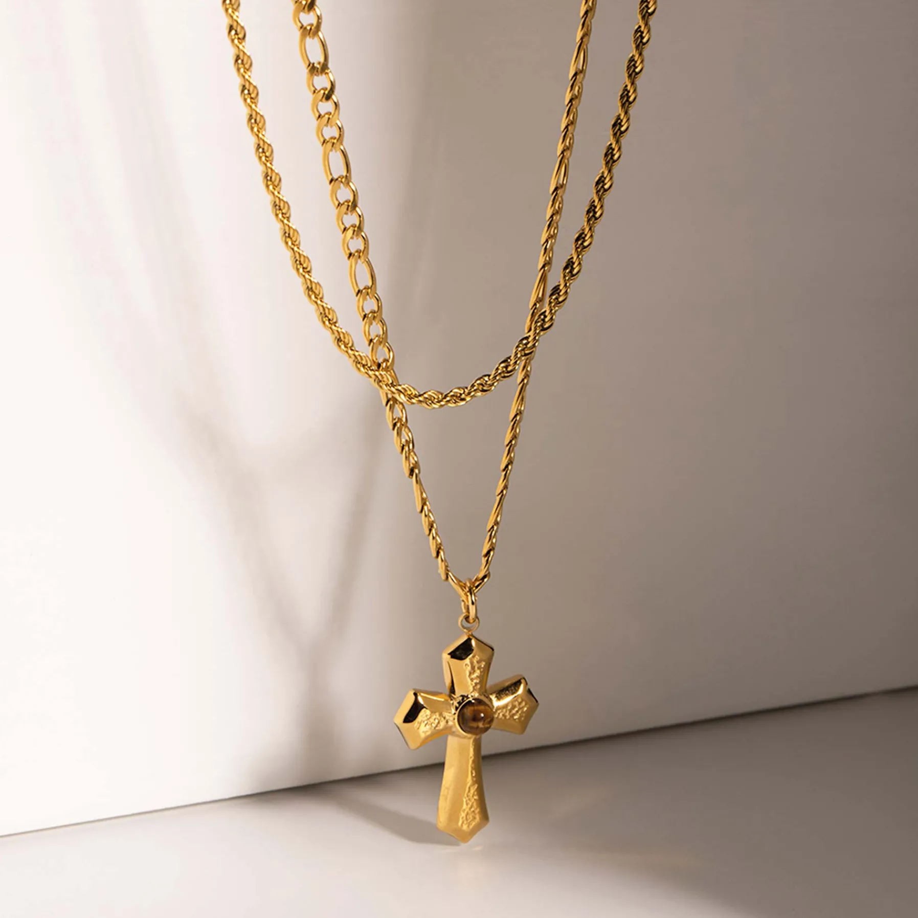 Femme Luzaka Colliers<Multirangs Roma acier doré or
