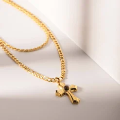 Femme Luzaka Colliers<Multirangs Roma acier doré or