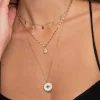 Femme Luzaka Colliers<Multirangs Étoile Nacre acier doré or