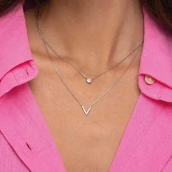 Femme Luzaka Colliers<Multirangs V Argent 925 rhodié