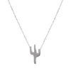 Femme Luzaka Colliers<Pendentif Cactus acier