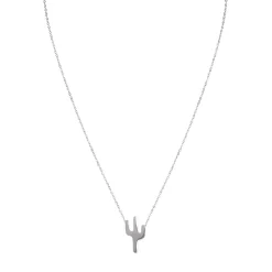 Femme Luzaka Colliers<Pendentif Cactus acier