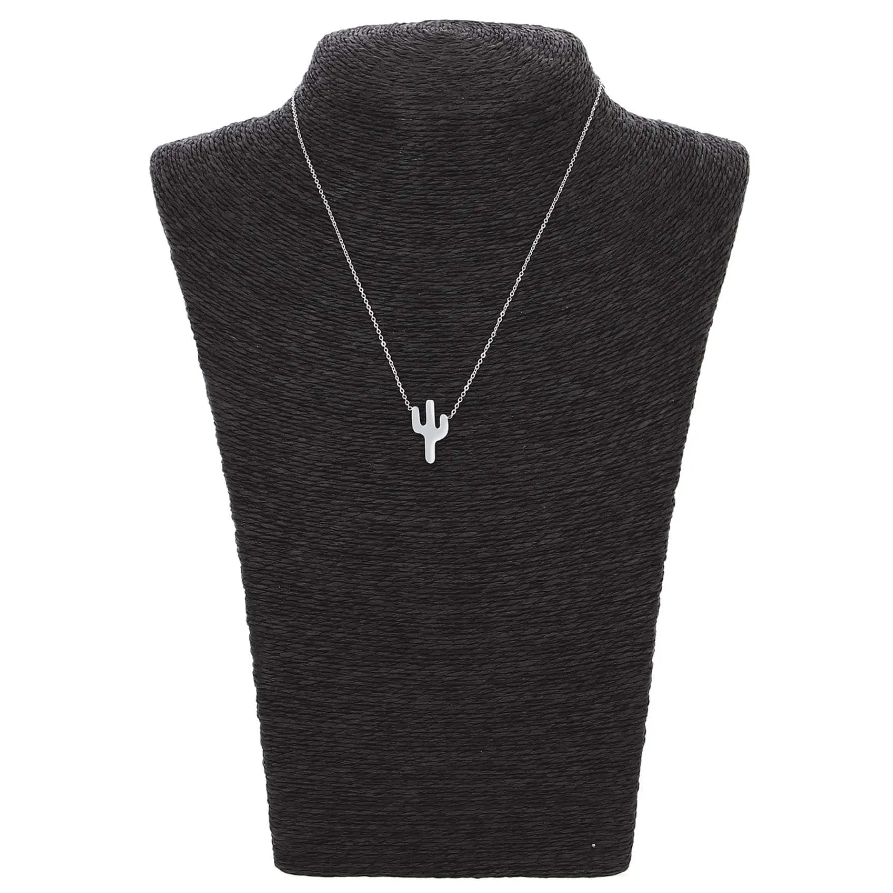 Femme Luzaka Colliers<Pendentif Cactus acier