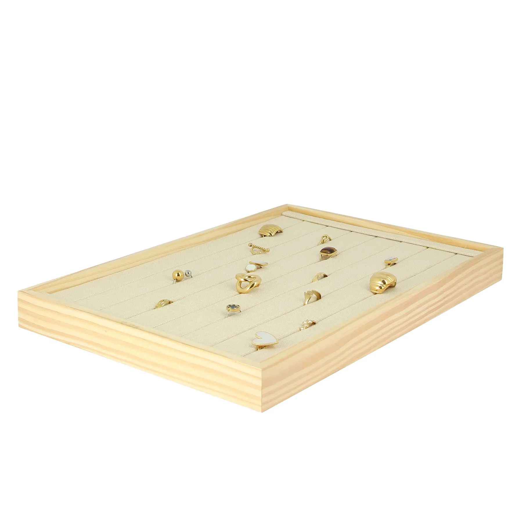 Luzaka Accessoires<Plateau bois et lin pour bagues