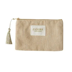 Luzaka Portefeuilles & Pochettes<Pochette Erika velours crème