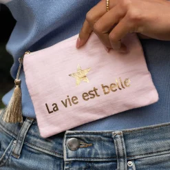 Luzaka Portefeuilles & Pochettes<Pochette message La vie est belle