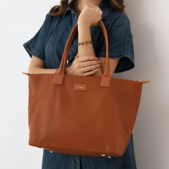 Luzaka Sacs<Sac à main Cabas Adèle camel