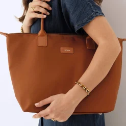 Luzaka Sacs<Sac à main Cabas Adèle camel