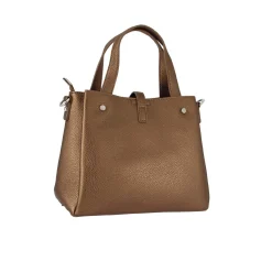 Luzaka Sacs<Sac à main Darius marron métalisé