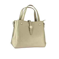 Luzaka Sacs<Sac à main Darius taupe métalisée