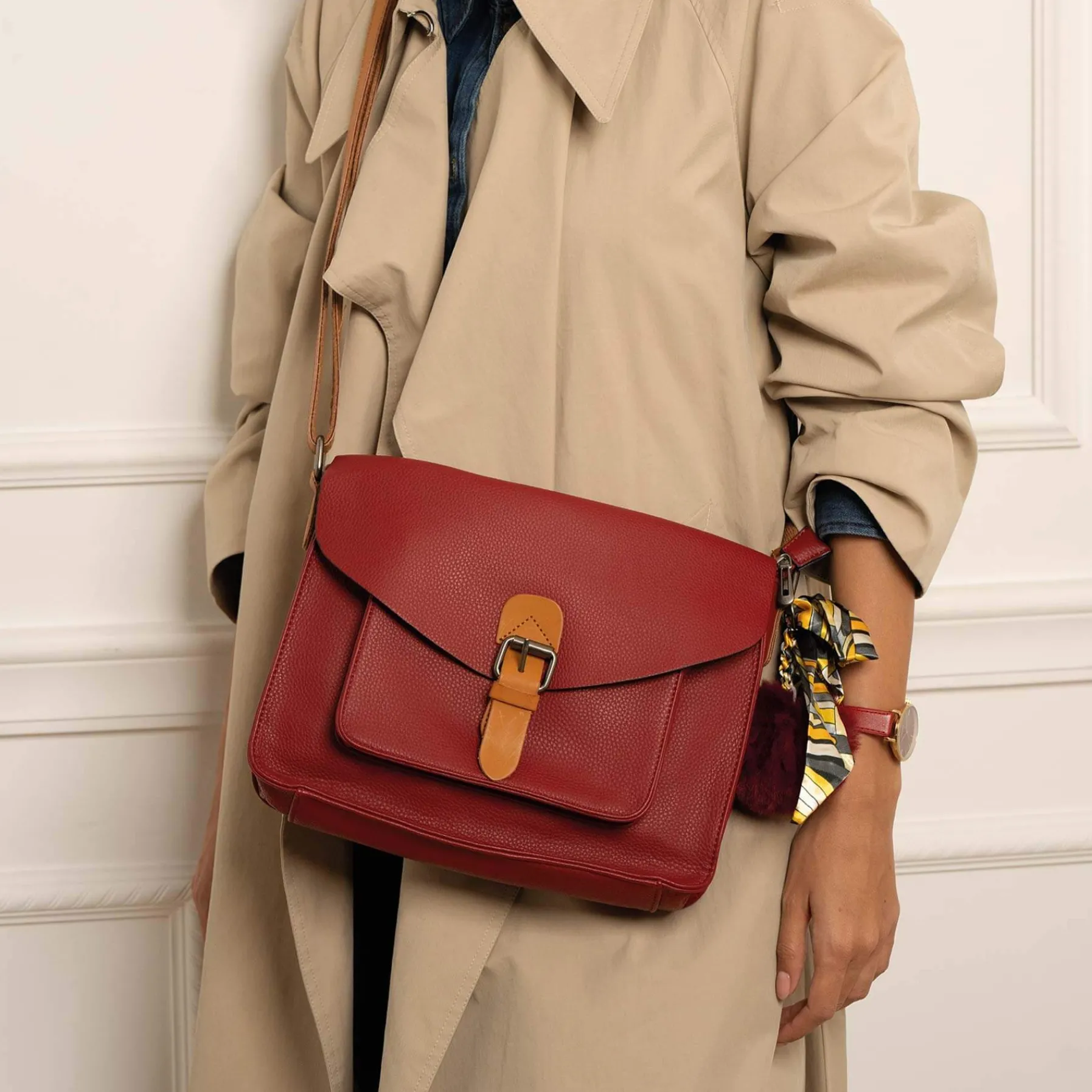 Luzaka Sacs<Sac à main Josy rouge