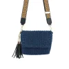 Luzaka Sacs<Sac Paille Pampelone bleu