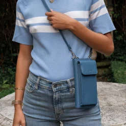 Luzaka Sacs|Portefeuilles & Pochettes<Sac Portefeuille vertical bleu jean