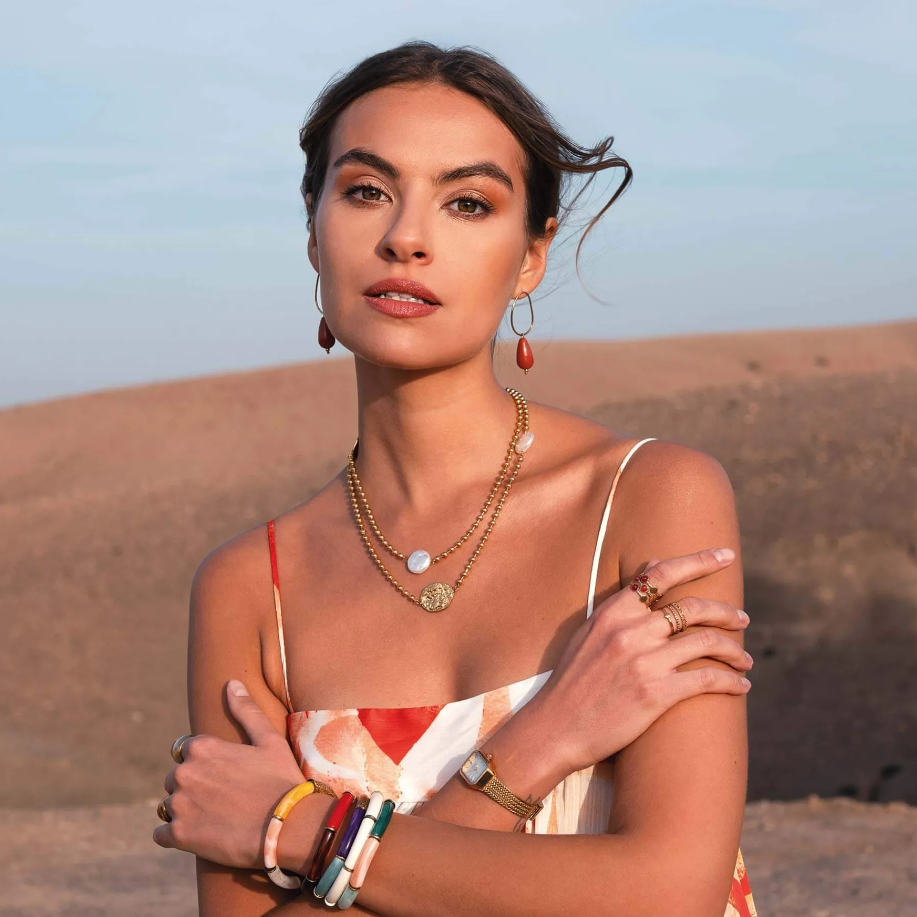 Femme Luzaka Colliers<Sautoir Marie perles nacre
