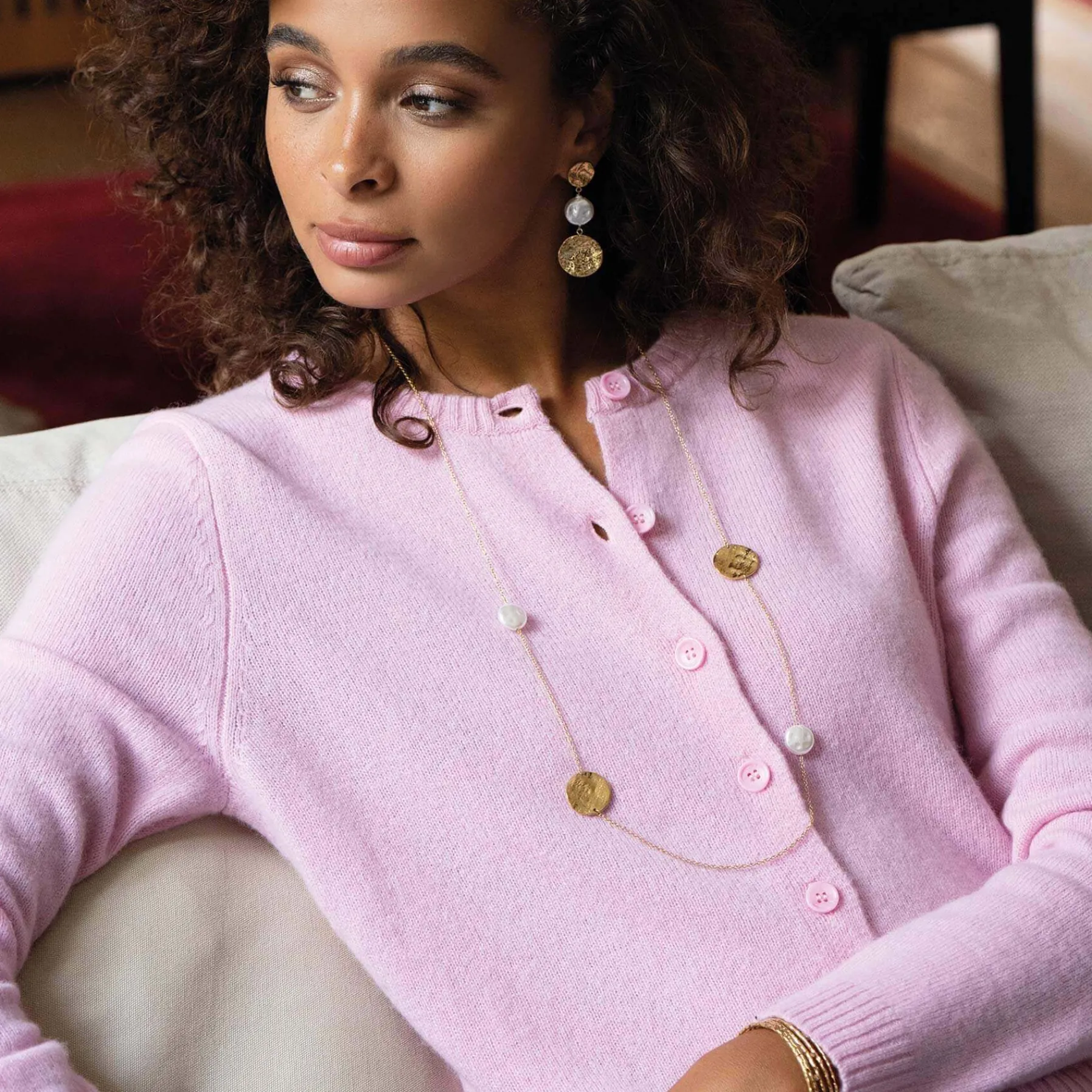 Femme Luzaka Colliers<Sautoir Marie perles nacre