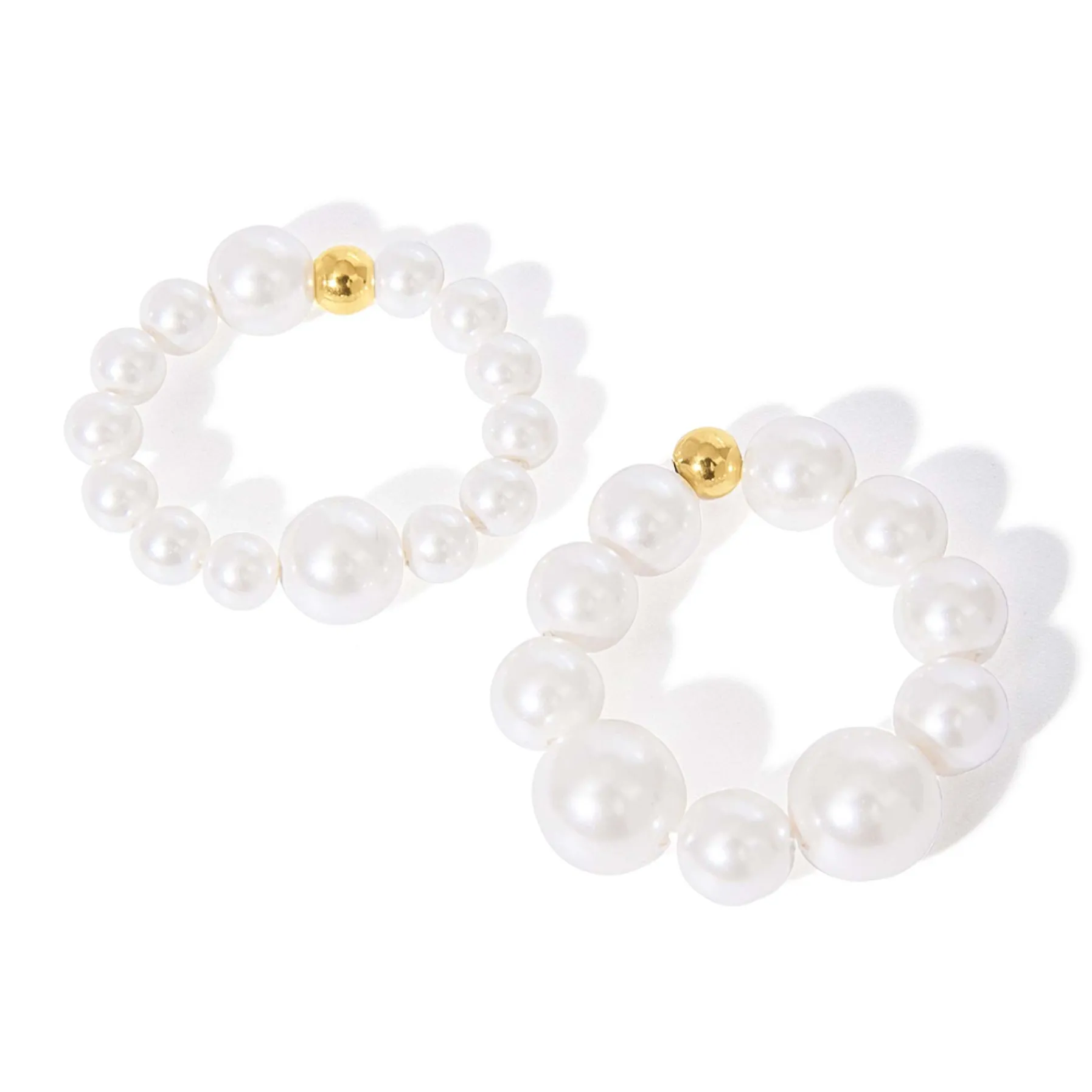 Femme Luzaka Bagues<Set 2 bagues élastiques Perla