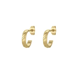 Femme Luzaka Boucles<Set 3 boucles Celeste acier doré or