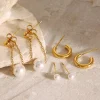 Femme Luzaka Boucles<Set 3 boucles Maria doré or